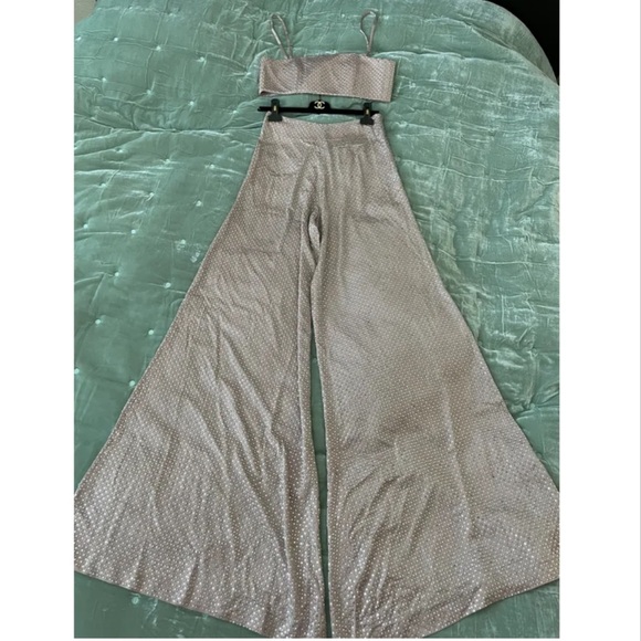 Rhinestone Pants and Matching Top Set by Raisa Vanessa originally over $2k!! - Picture 6 of 13